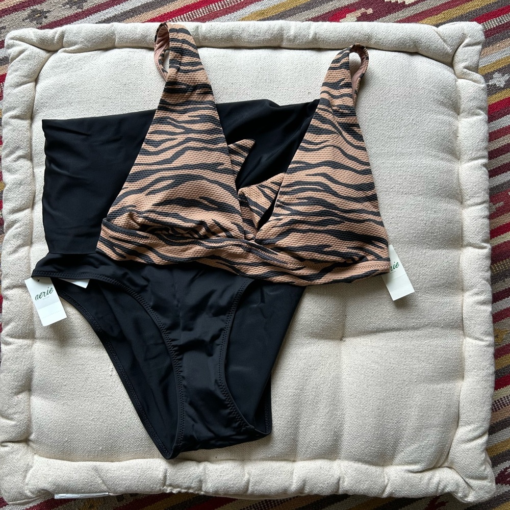 NWT Aerie Bikini Set Animal Print